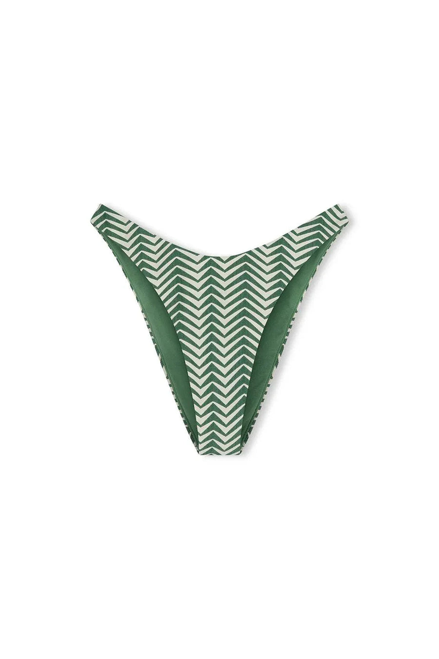 Zulu and Zephyr Zig Zag Curve Brief Green