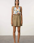 Zulu and Zephyr Summer Floral Cotton Halter Top