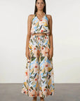 Zulu and Zephyr Summer Floral Cotton Halter Top