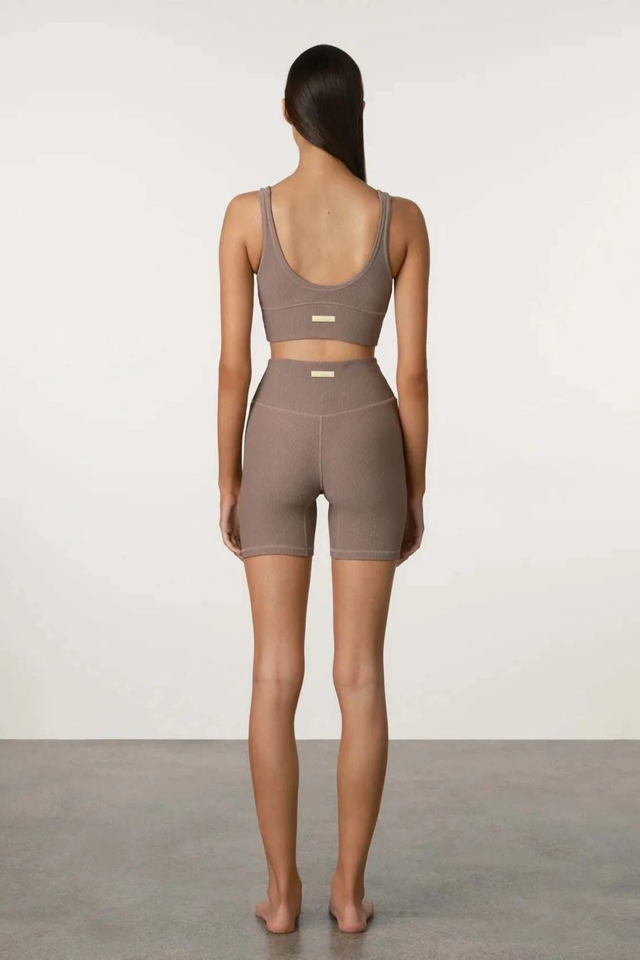 Zulu and Zephyr Waffle Crop Top Carob