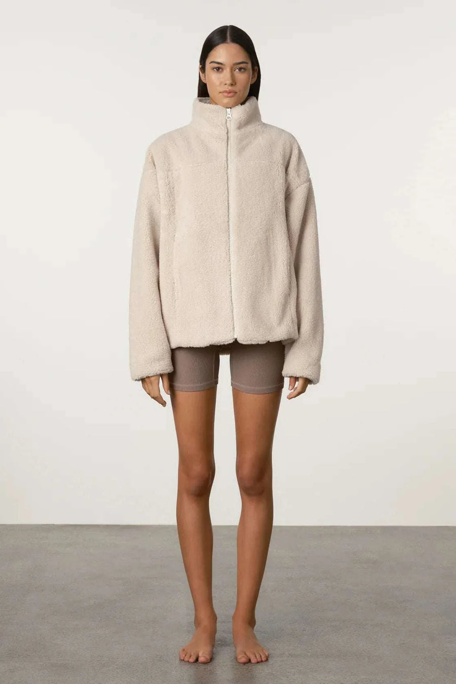 Zulu and Zephyr Sherpa Jacket Natural