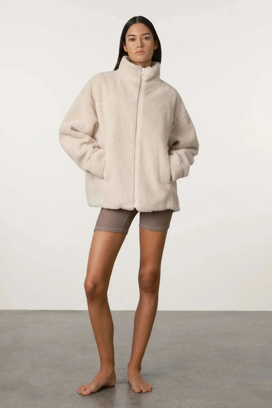 Zulu and Zephyr Sherpa Jacket Natural