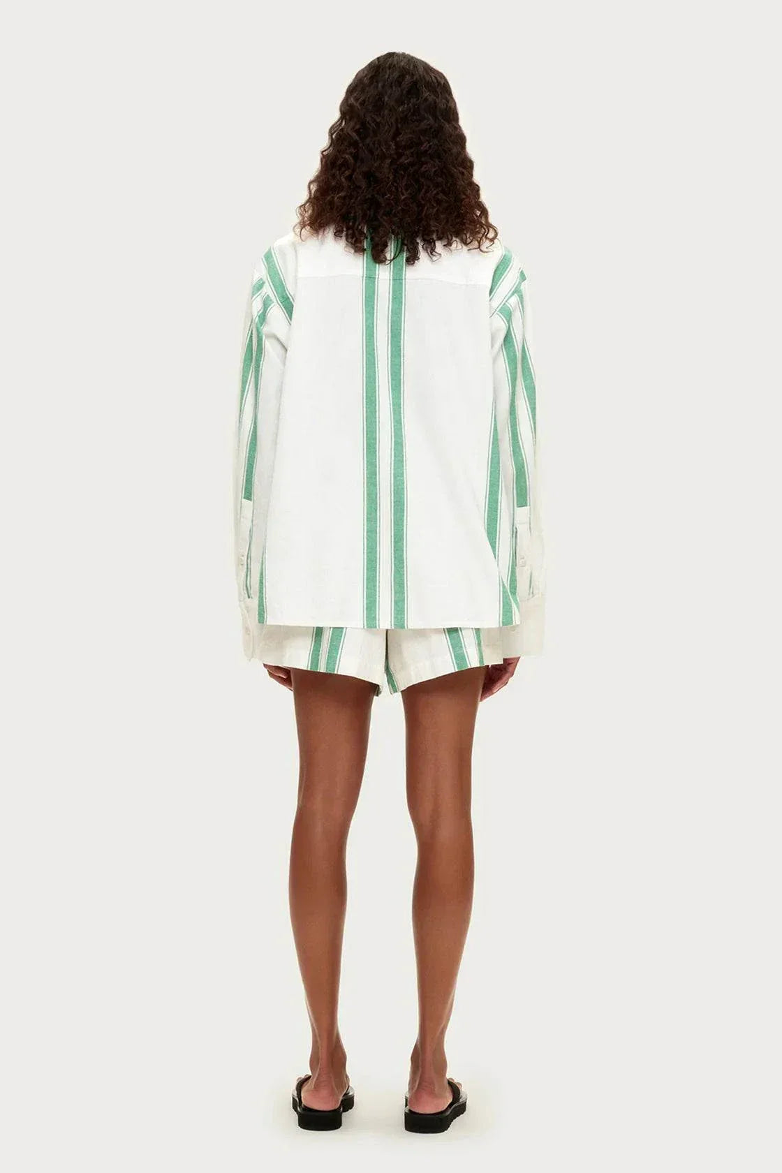 Zulu and Zephyr Cotton Linen Shirt Green     