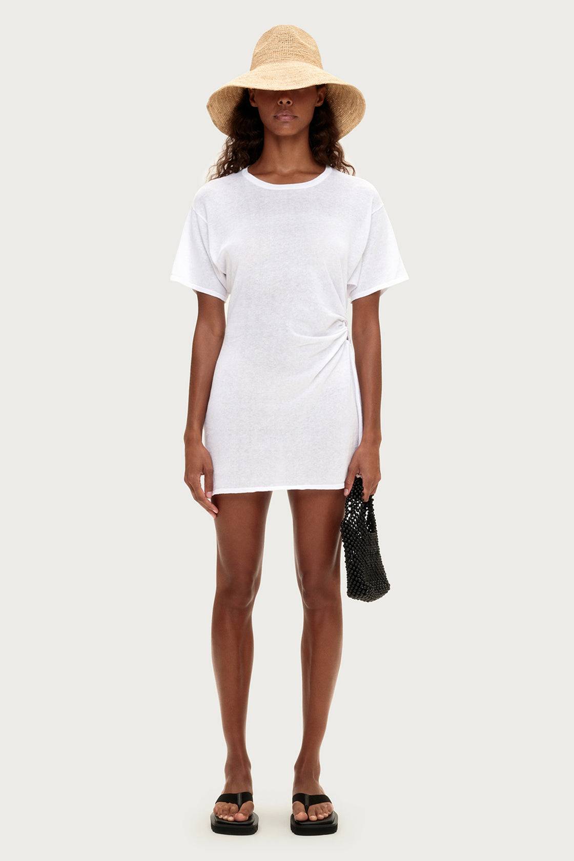 Zulu and Zephyr T Shirt Dress White