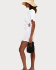 Zulu and Zephyr T Shirt Dress White