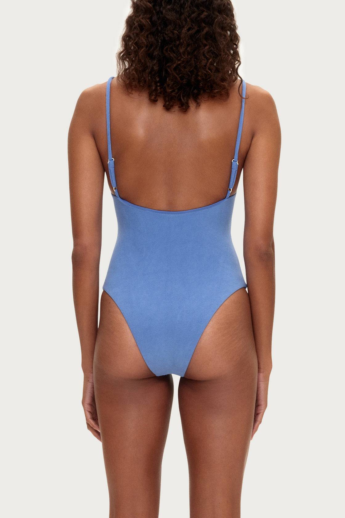 Zulu and Zephyr Towelling One Piece Blue