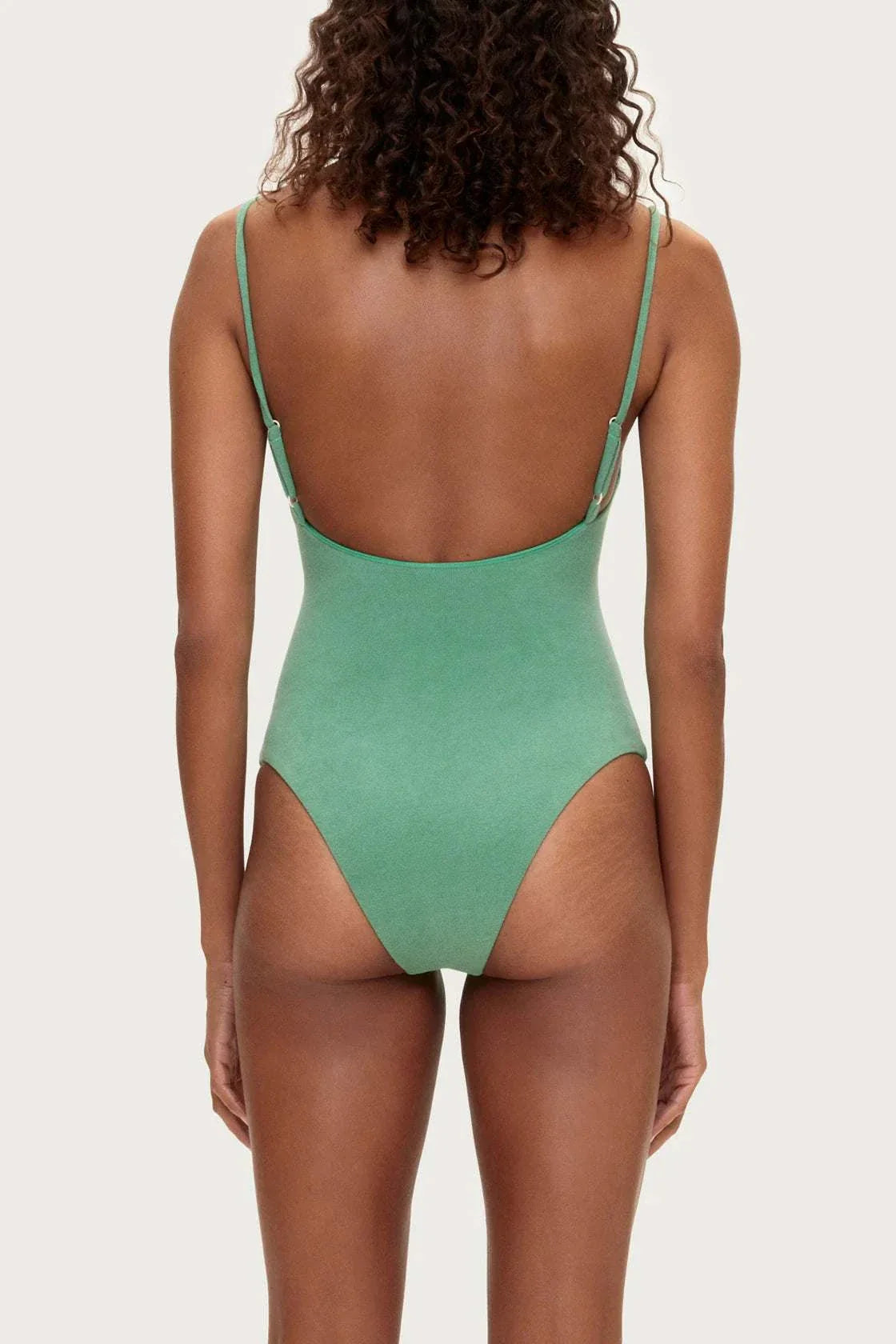 Zulu and Zephyr Towelling One Piece Green
