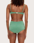 Zulu and Zephyr Toweling Bralette Top Green
