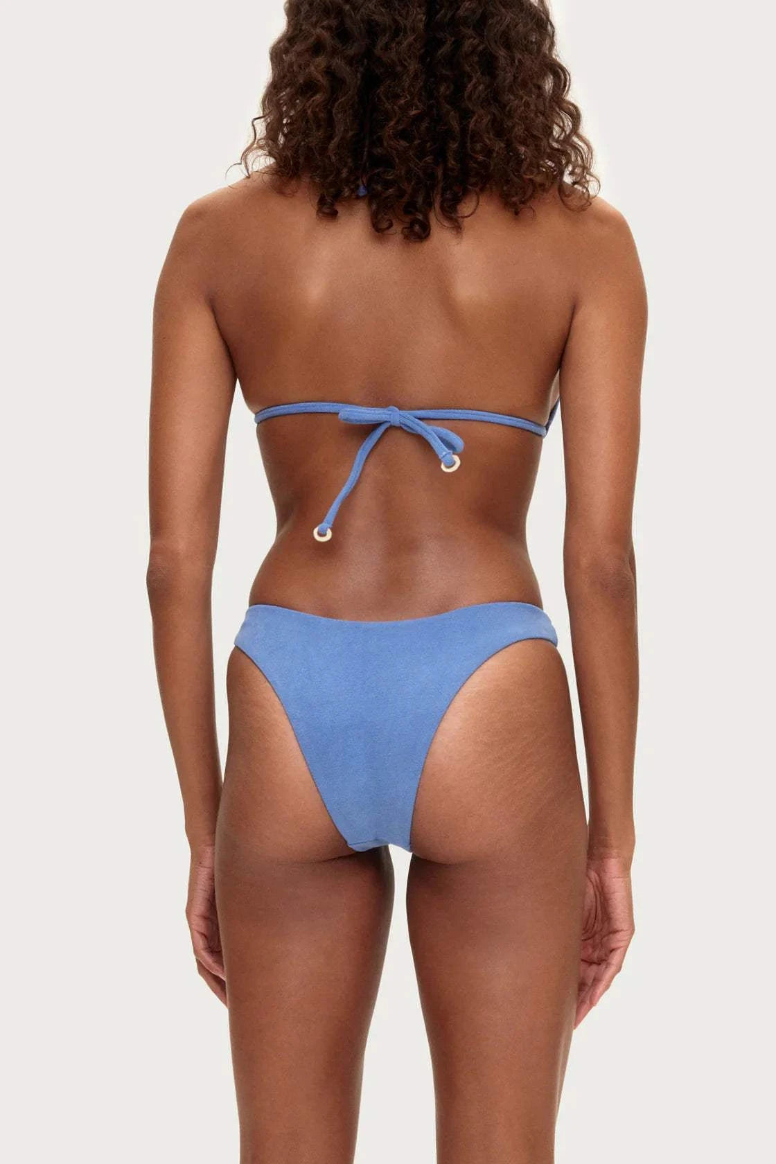 Zulu and Zephyr Towelling Curve Brief Blue