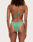 Zulu and Zephyr Towelling Curve Brief Green