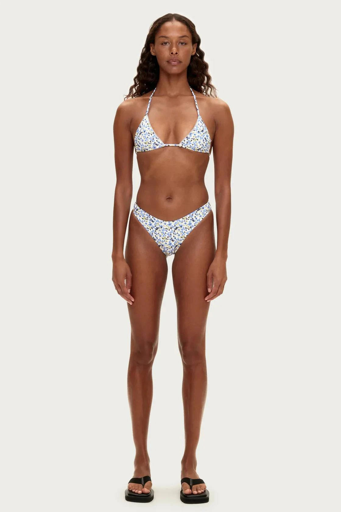 Zulu and Zephyr Curve Brief Blue Floral