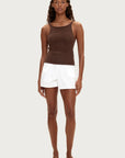 Zulu and Zephyr Organic Denim Short White