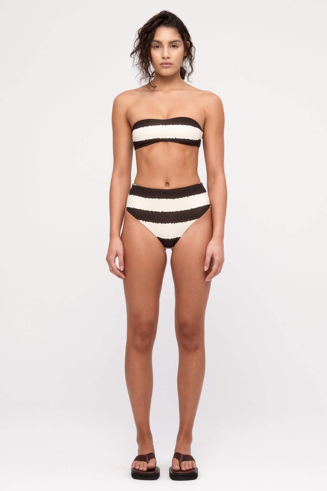 Zulu and Zephyr Bandeau Top Tye Dye Stripe