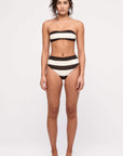 Zulu and Zephyr Bandeau Top Tye Dye Stripe