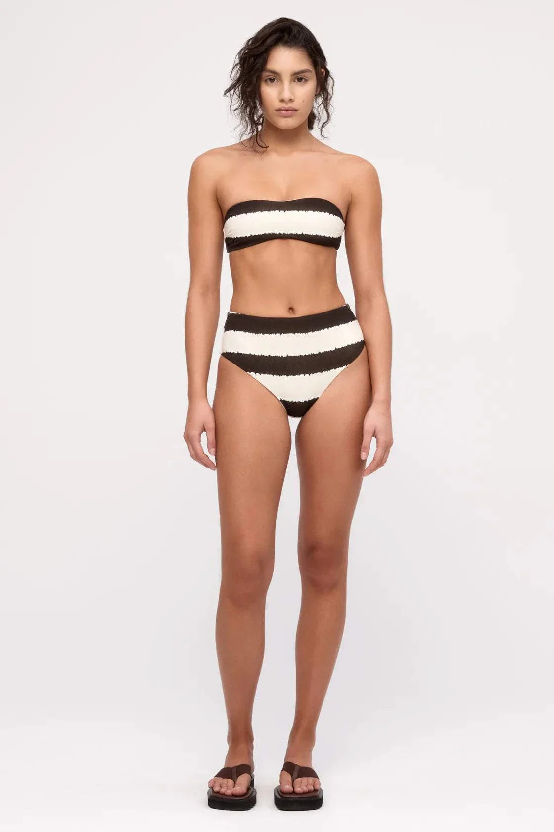 Zulu and Zephyr Waisted Full Brief Tye Dye Stripe