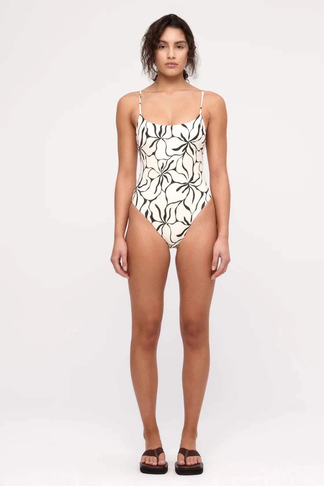 Zulu and Zephyr Reversible One Piece Cream Flower