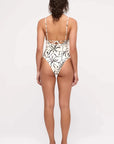 Zulu and Zephyr Reversible One Piece Cream Flower