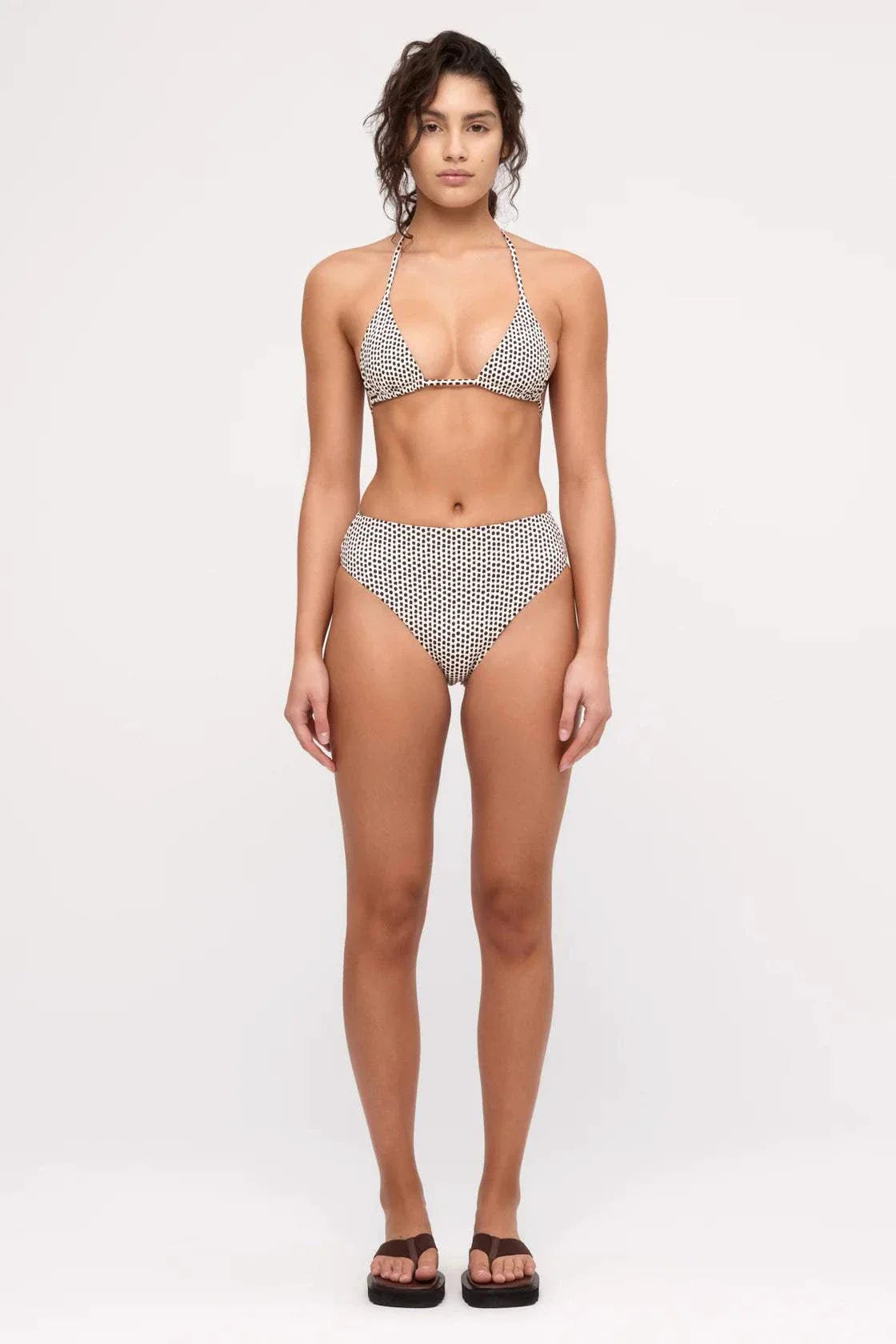 Zulu and Zephyr Tie Triangle Top Natural Spot