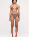Zulu and Zephyr Reversible Waisted Full Brief Natural Spot