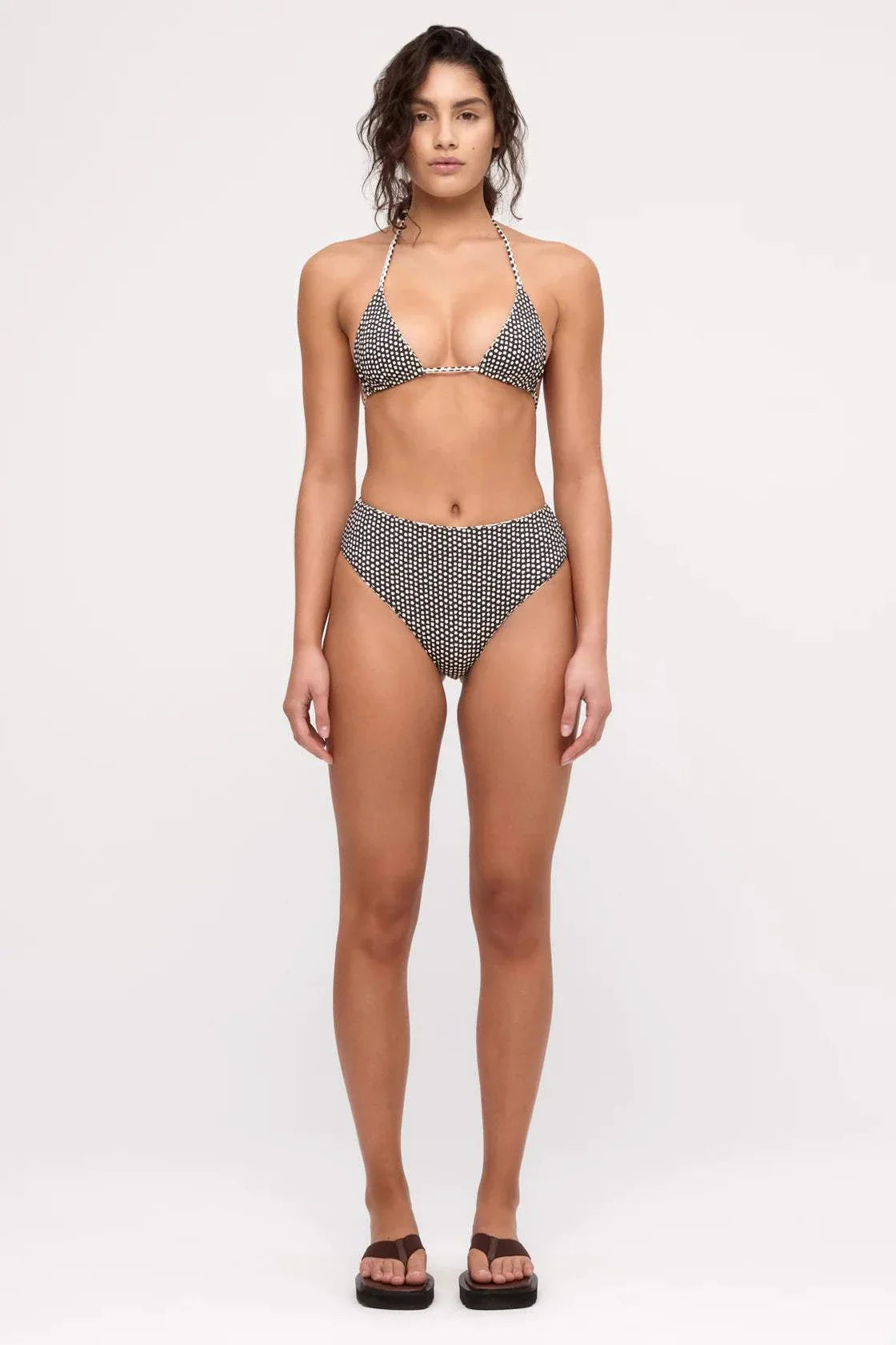 Zulu and Zephyr Tie Triangle Top Natural Spot