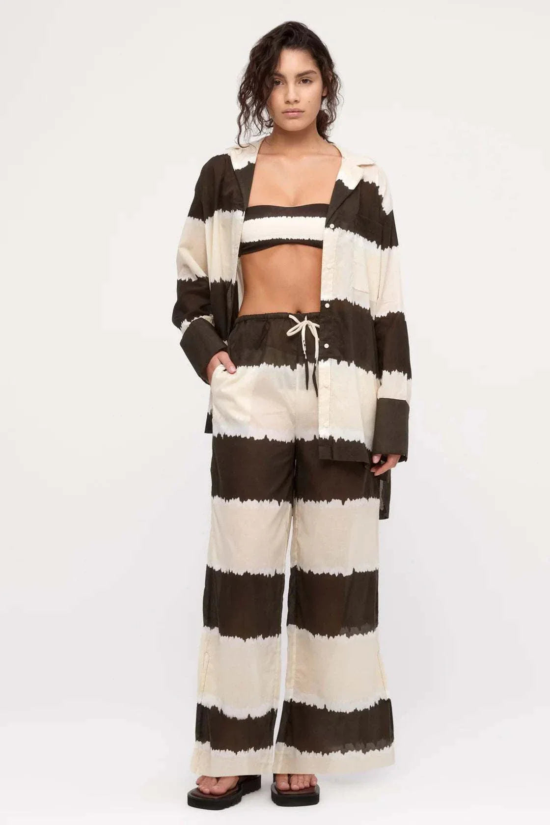 Zulu and Zephyr Pant Tye Dye Stripe