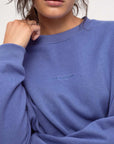 Zulu and Zephyr Fleece Sport Sweatshirt Blue Solid