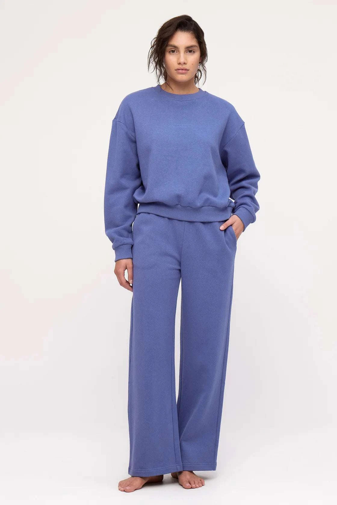 Zulu and Zephyr Fleece Sport Sweatpant Blue Solid