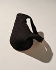 Zulu and Zephyr Raffia Bucket Bag Black