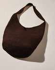 Zulu and Zephyr Raffia Bucket Bag Walnut