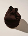 Zulu and Zephyr Raffia Bucket Bag Walnut