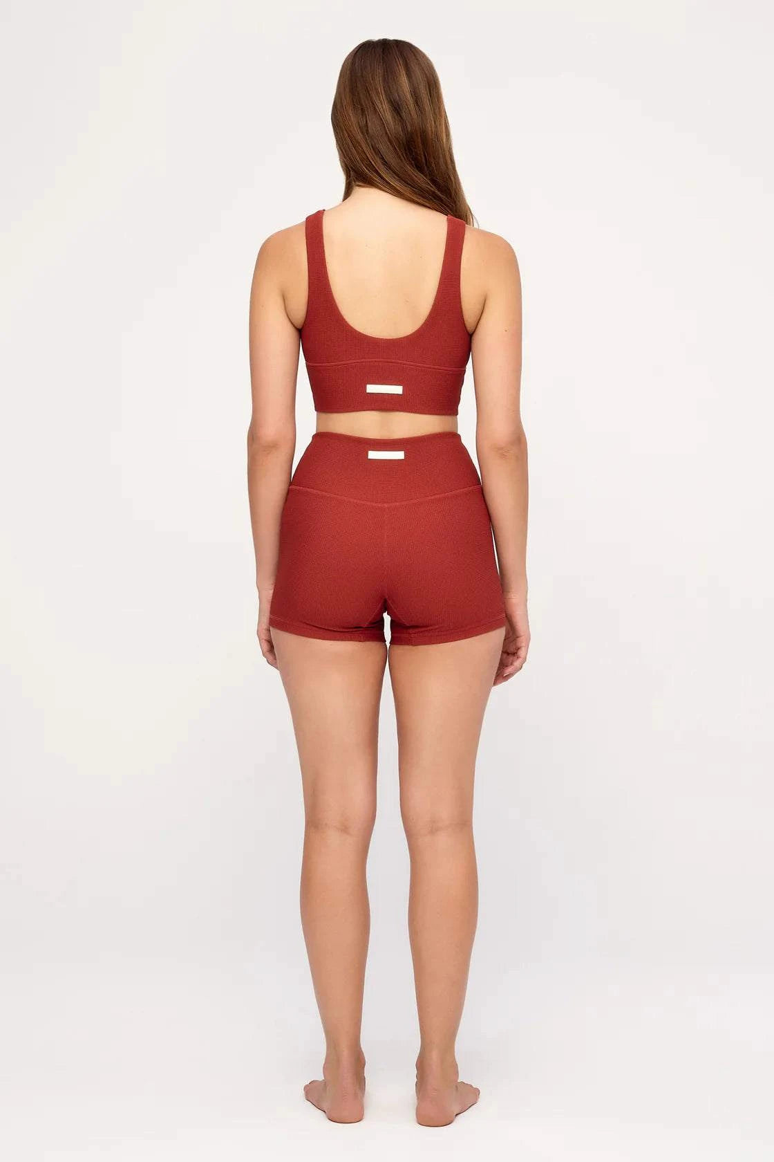 Zulu and Zephyr 4 Inch Bike Short Red Waffle