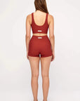 Zulu and Zephyr 4 Inch Bike Short Red Waffle