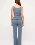 Zulu and Zephyr Textured Knit Tank Denim Blue