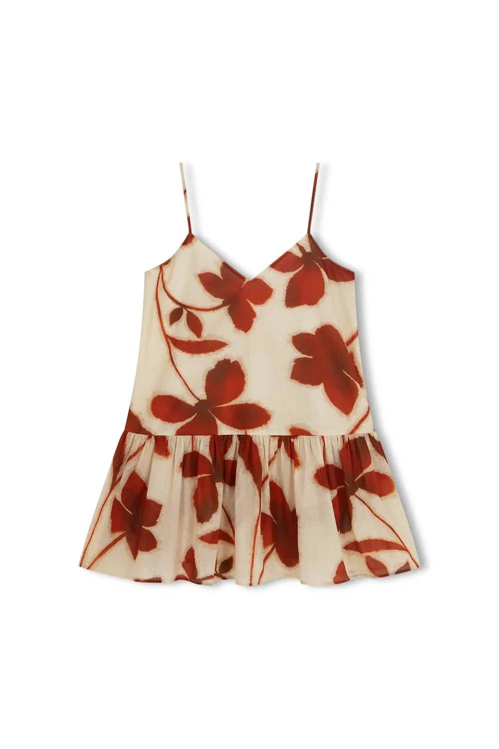 Zulu and Zephyr Cotton Mini Dress Ruby Floral