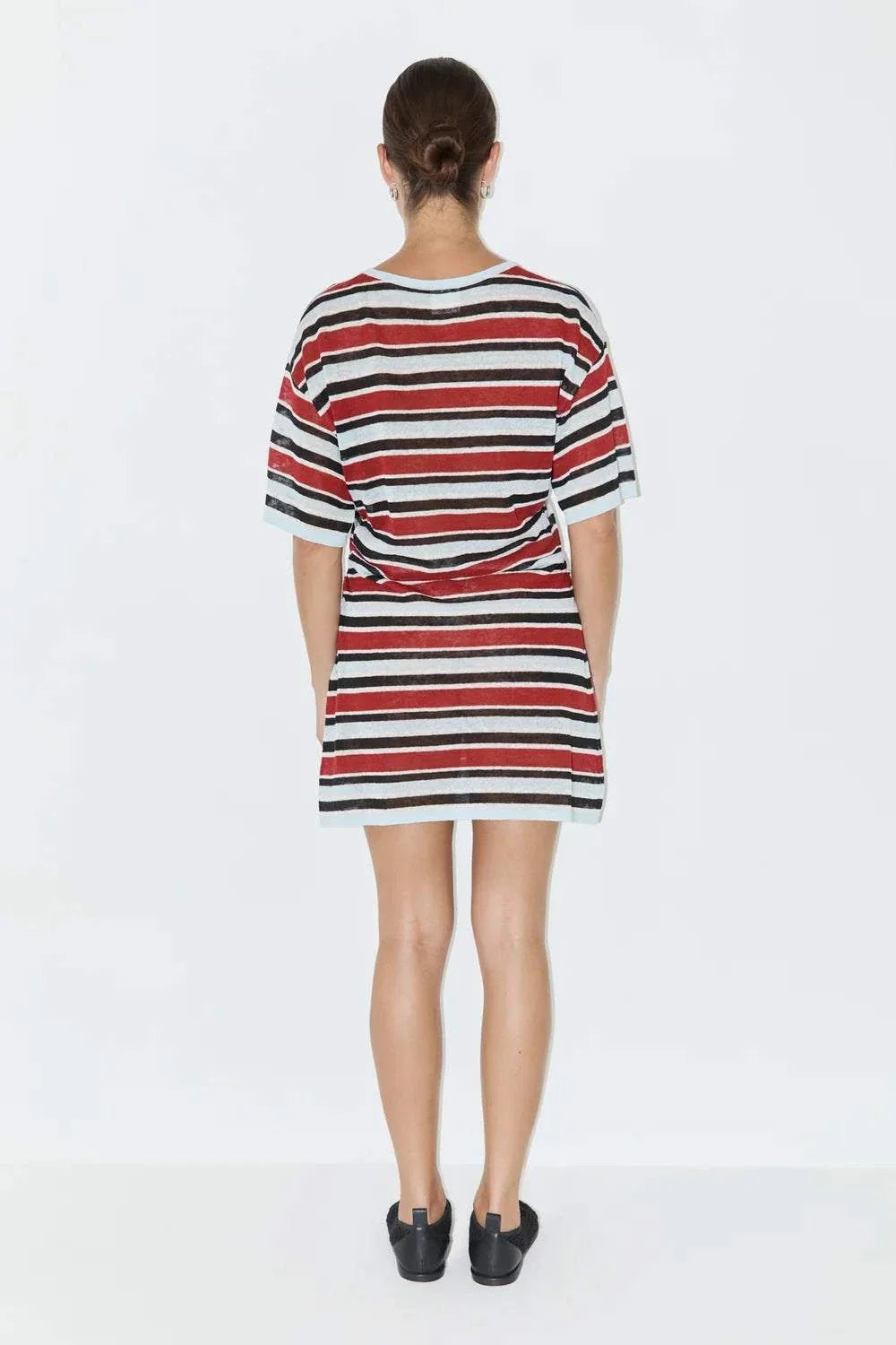 Zulu and Zephyr T Shirt Knit Dress Bold Stripe