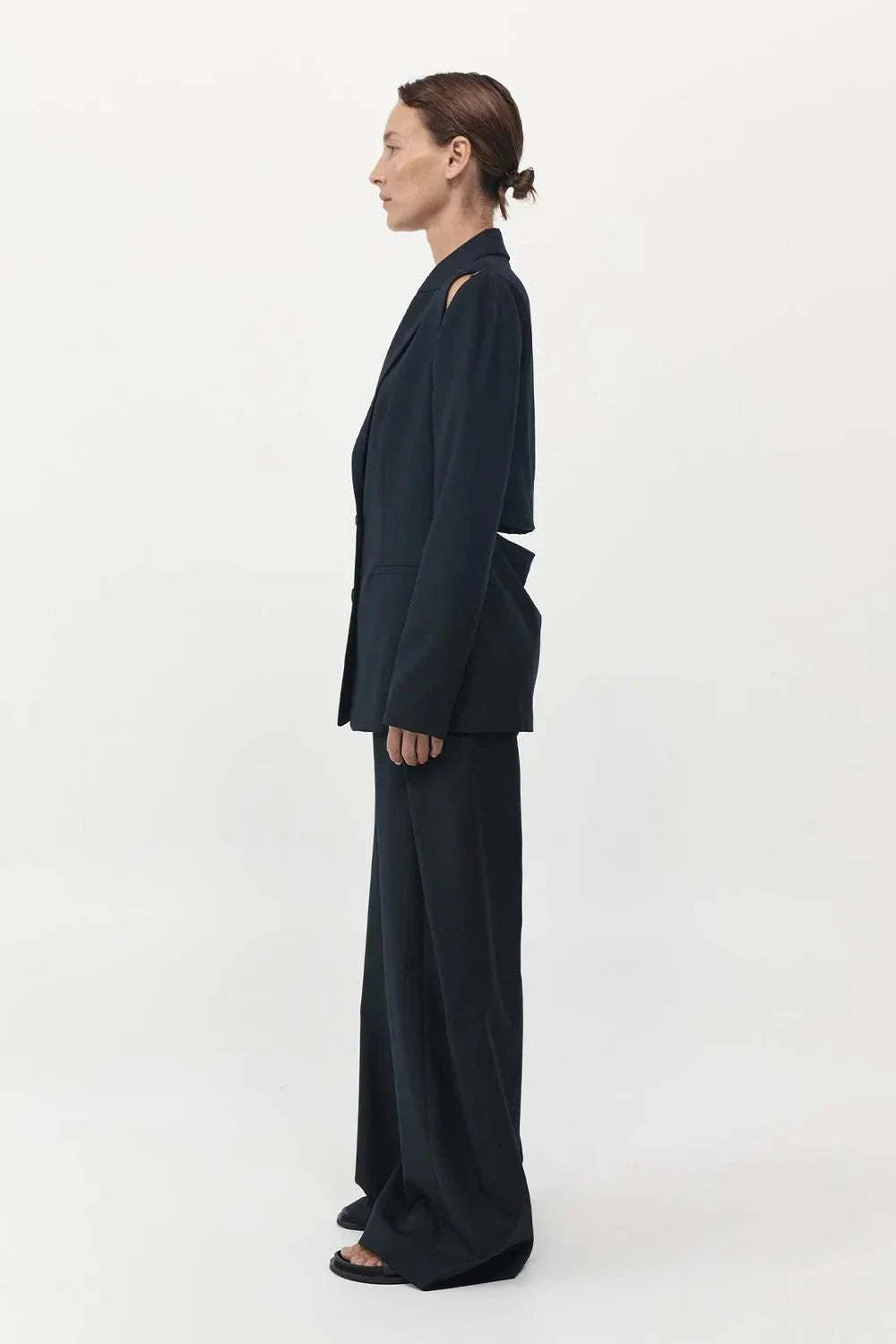 St. Agni Zip Detail Blazer Black