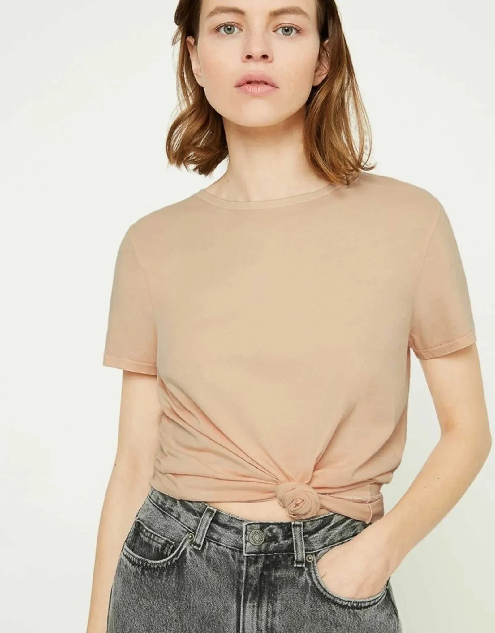 American Vintage Vegiflower T Shirt Biscuit