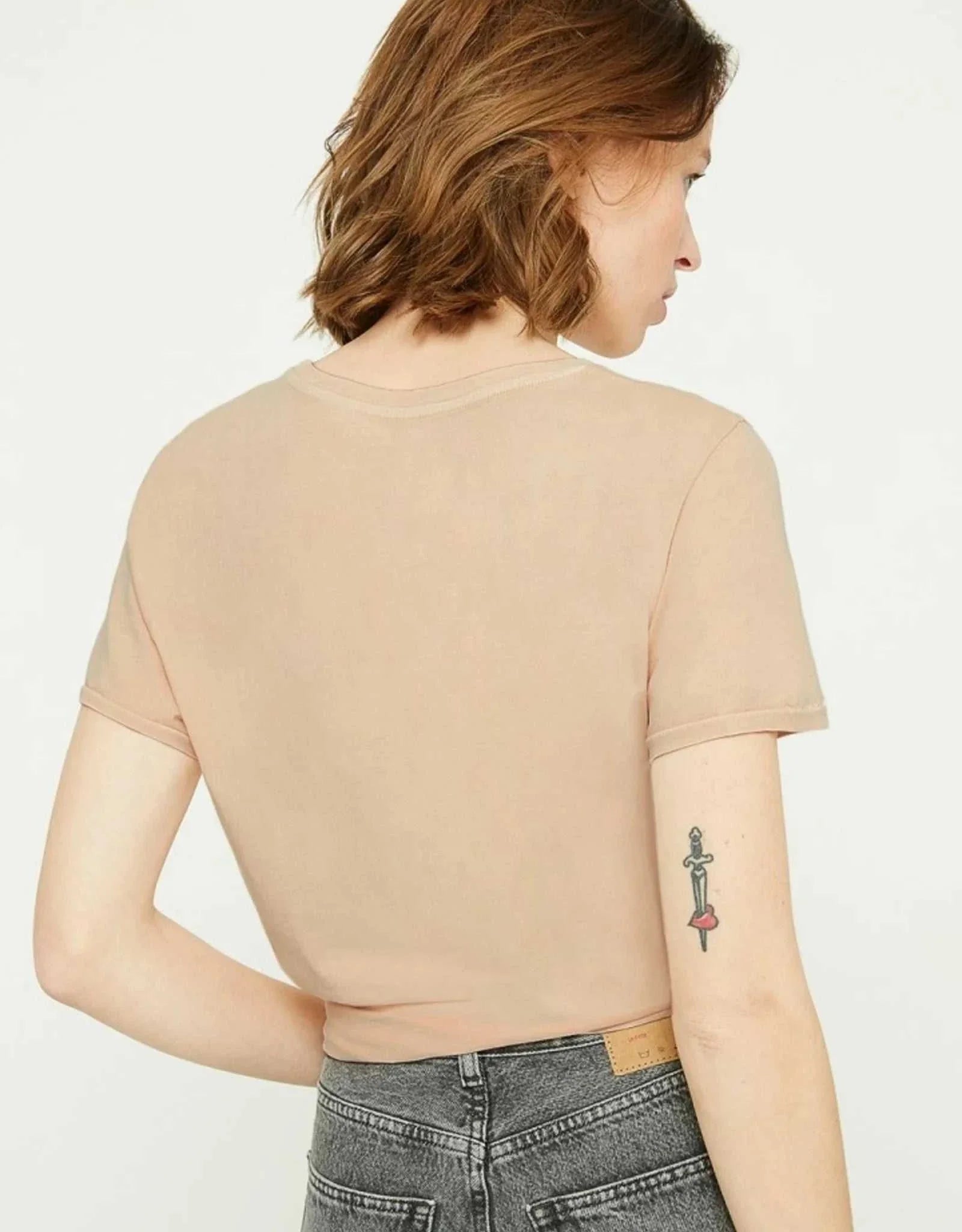 American Vintage Vegiflower T Shirt Biscuit