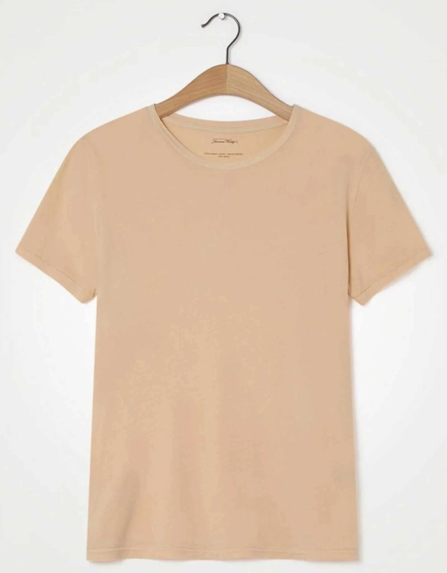 American Vintage Vegiflower T Shirt Biscuit