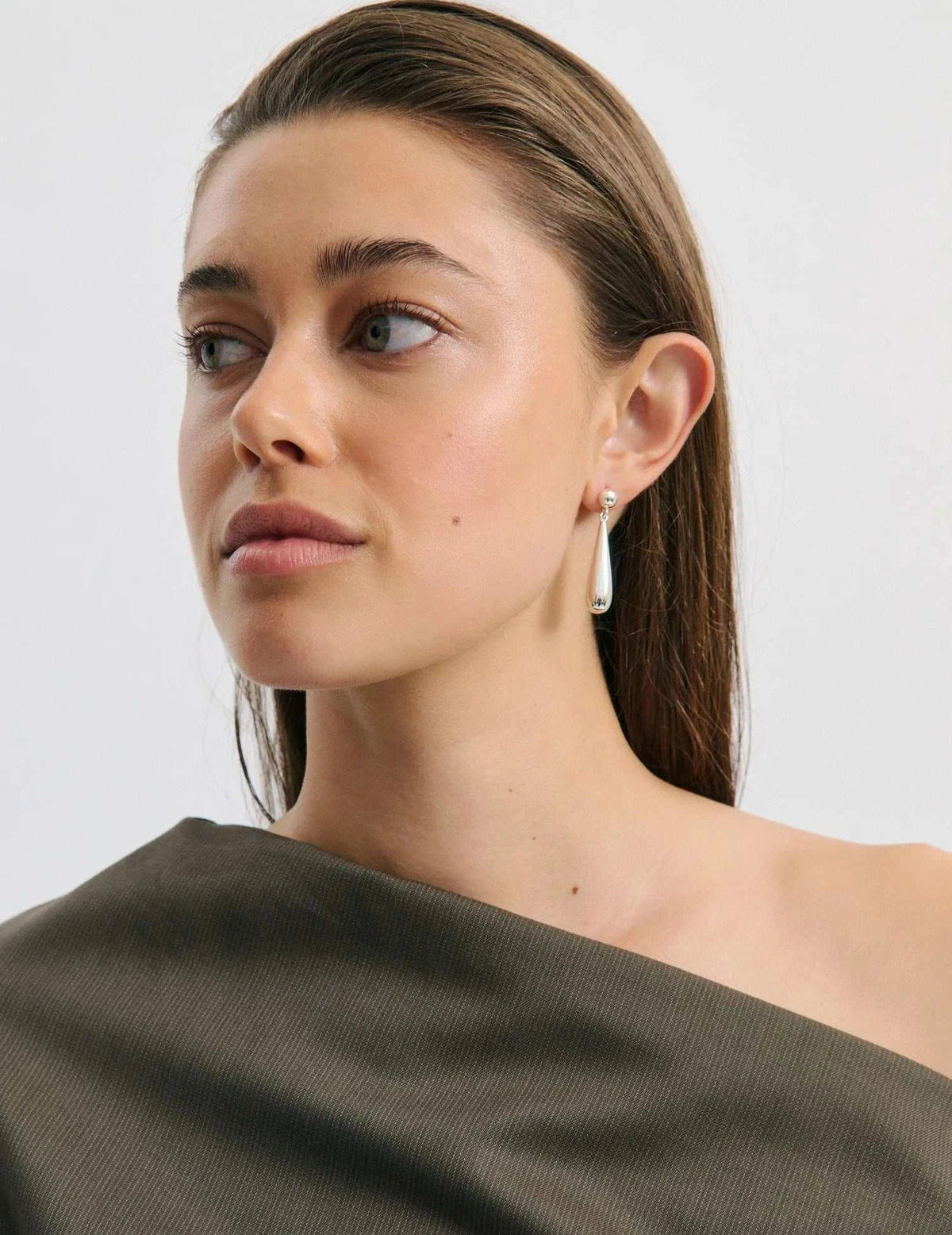 Anna Rossi Drop Earring Light Silver