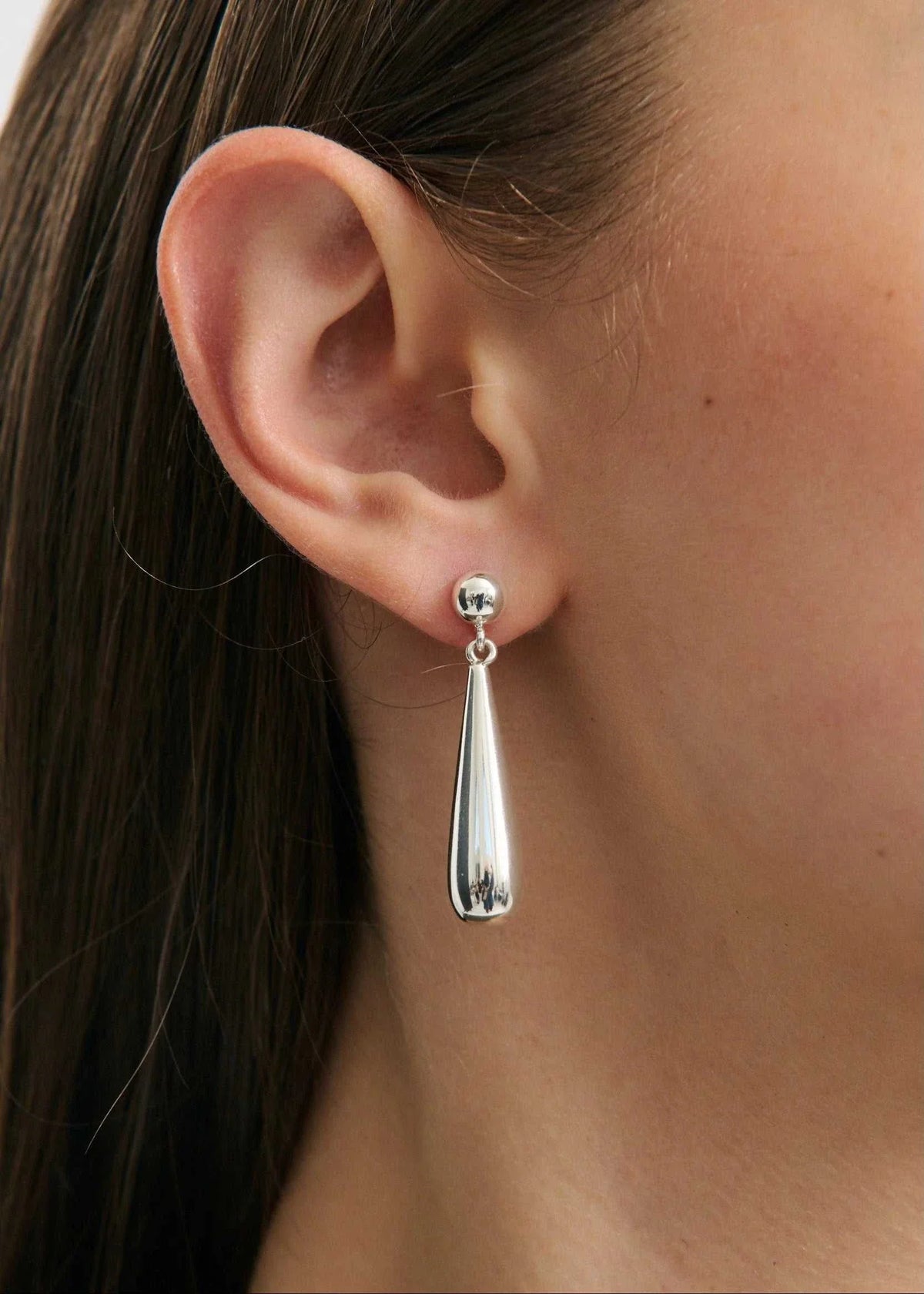 Anna Rossi Drop Earring Light Silver