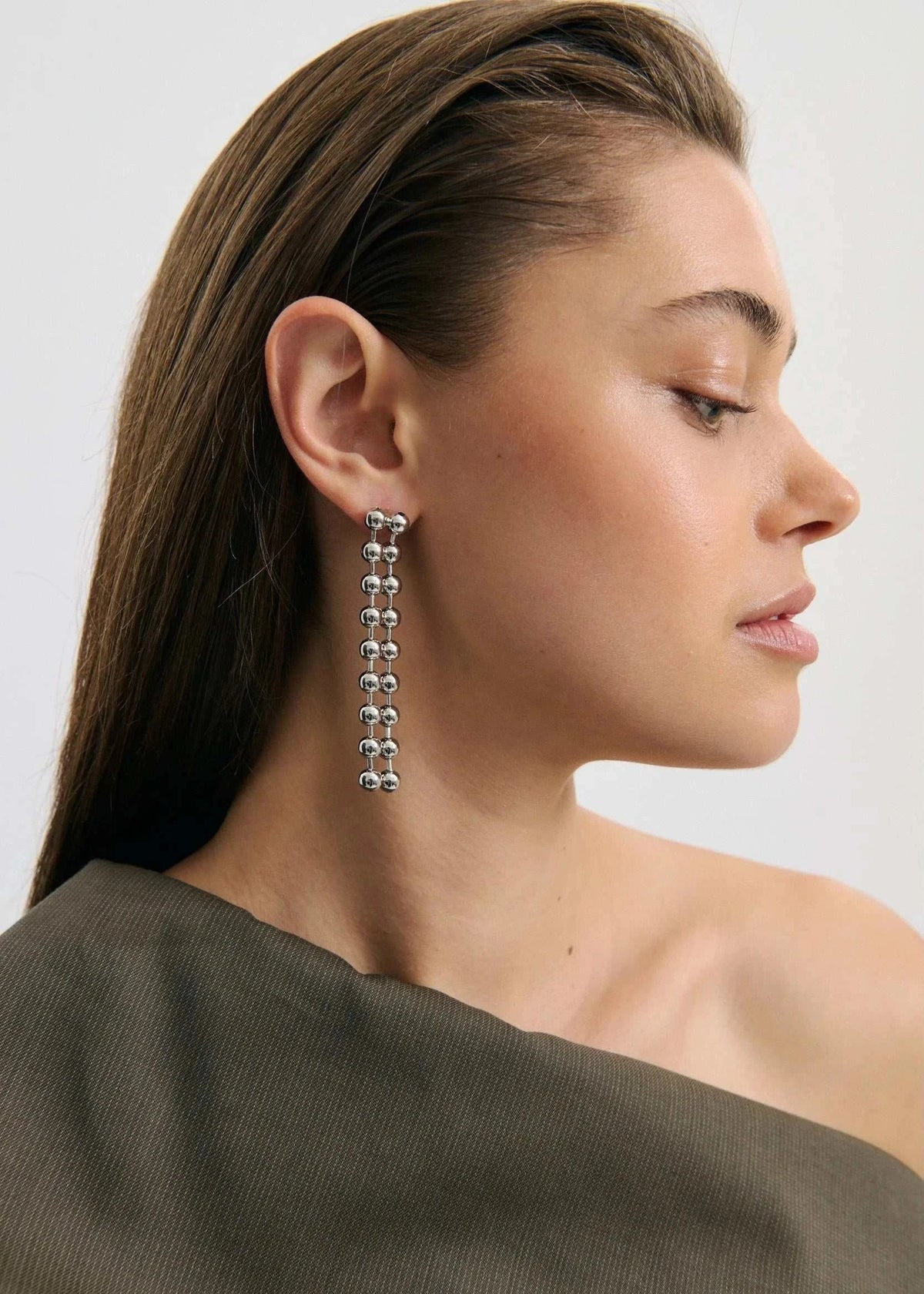 Anna Rossi Sylvie Earring Rhodium Silver