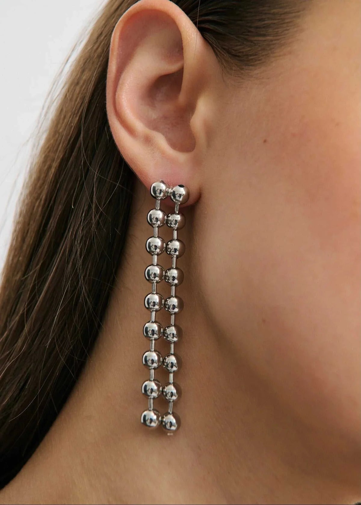 Anna Rossi Sylvie Earring Rhodium Silver