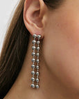 Anna Rossi Sylvie Earring Rhodium Silver