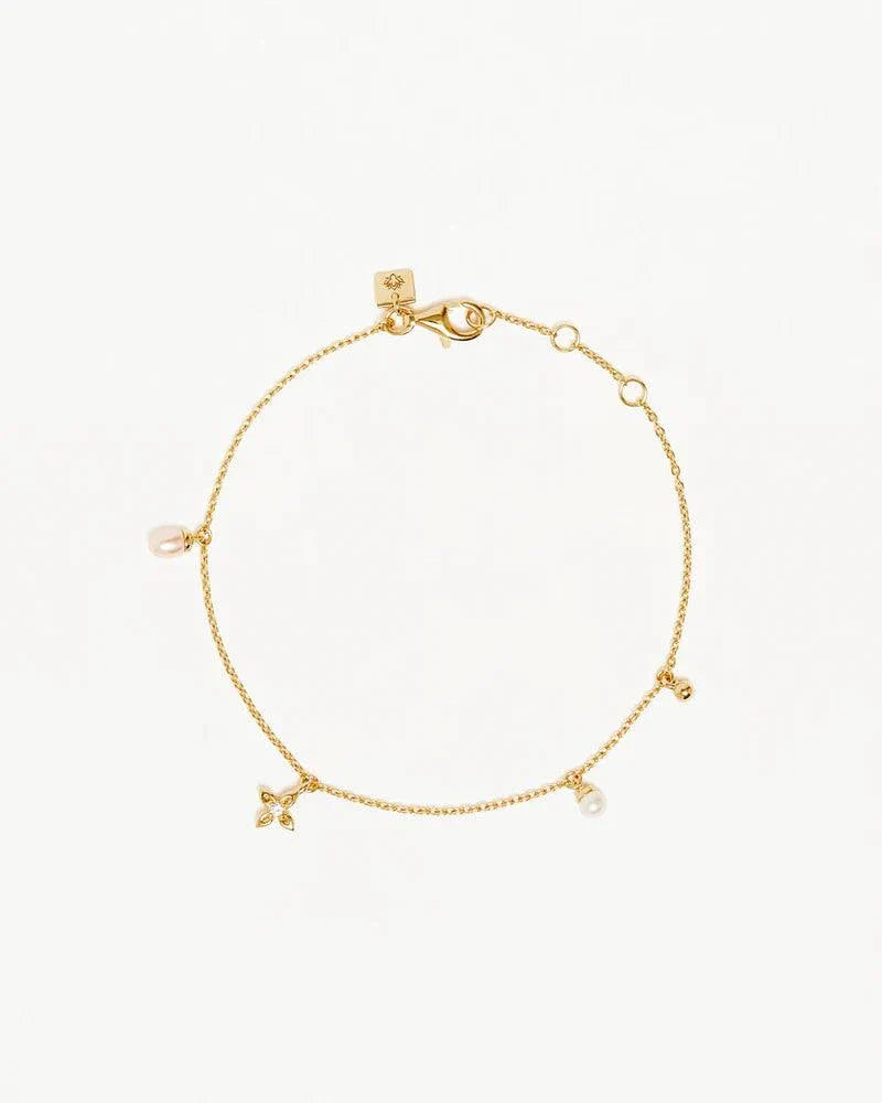 By Charlotte Live in Peace Bracelet Gold Vermeil