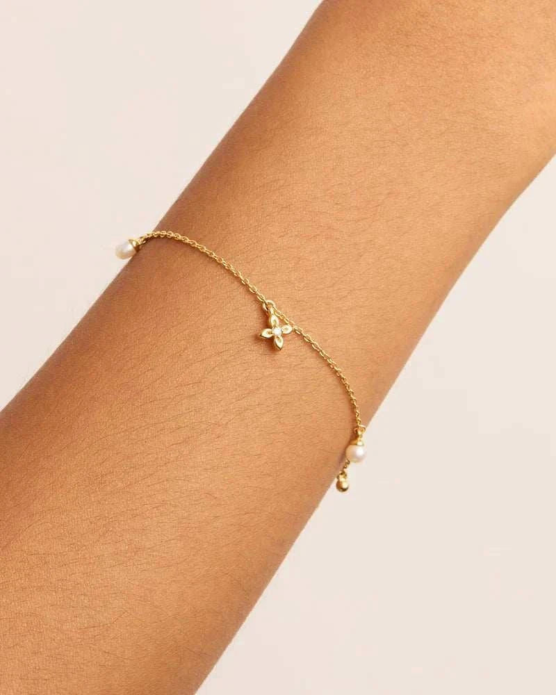 By Charlotte Live in Peace Bracelet Gold Vermeil