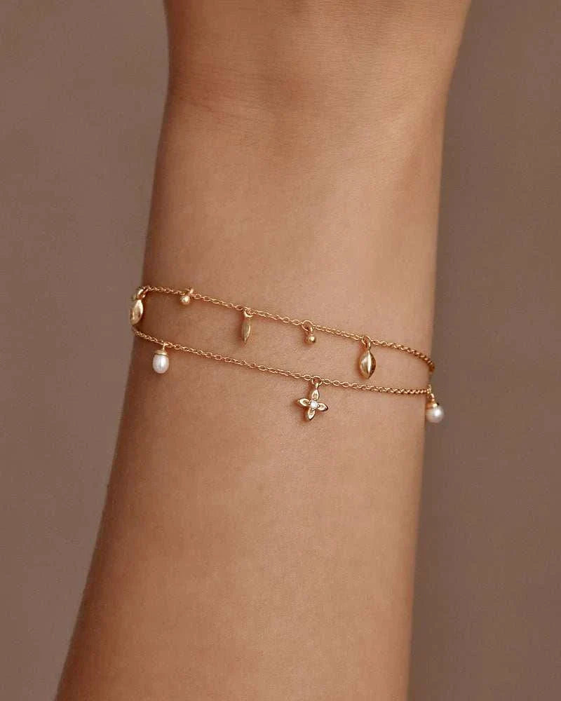 By Charlotte Live in Peace Bracelet Gold Vermeil