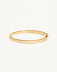 By Charlotte 18k Gold Vermeil Live in Love Bangle