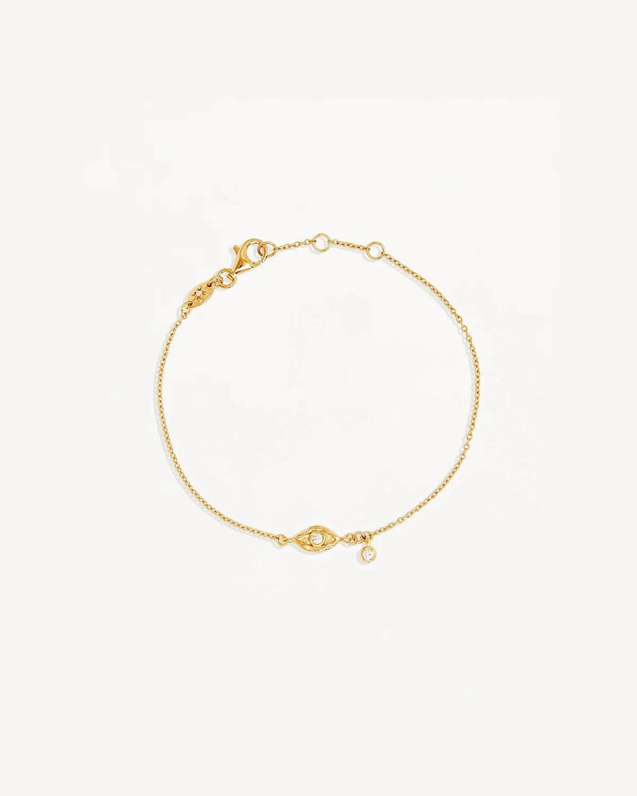 By Charlotte 18k Gold Vermeil I Am Protected Bracelet