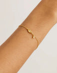 By Charlotte 18k Gold Vermeil I Am Protected Bracelet